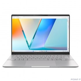 Ноутбук ASUS VivoBook S14 OLED M5406WA-QD127 [90NB14P1-M007L0] Silver 14&quot; {OLED WUXGA Ryzen AI 9 365/ 24Gb /SSD1Tb/ AMD Radeon 880M/noOS}