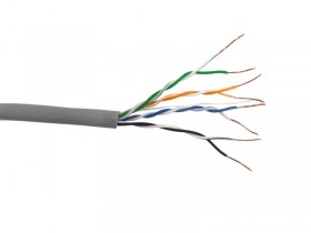Кабель UTP4 cat.5е, одножильный, 305м, Cu, нг(А)-HF LSZH, Проходит Fluke тест, серый, NETKO Optima Gold