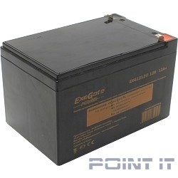 Exegate EP160757RUS Аккумуляторная батарея Exegate EG12-12 / EXG12120, 12В 12Ач, клеммы F1 (универсальные)