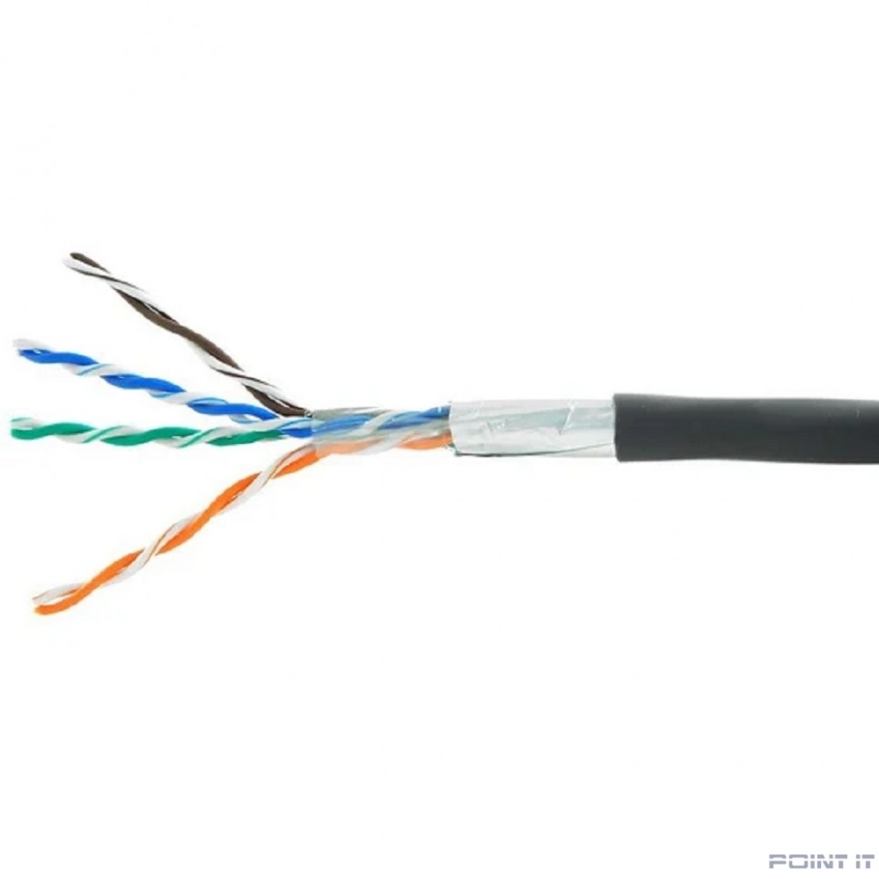 Cablexpert [UPC-5051E-4-CU-OUT/100] Кабель Cablexpert (RU) UTP outdoor 4x2x0.51, медный, кат.5e, однож., 100м, box, черный