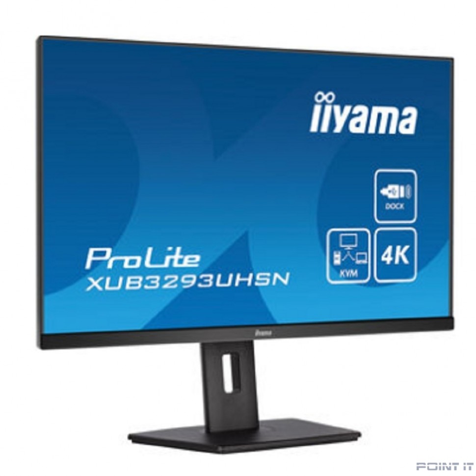 Монитор LCD IIYAMA 31.5" XUB3293UHSN-B5 {IPS 3840x2160 60Hz 4ms 350cd HDMI DisplayPort USB M/M HAS}
