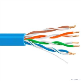 5bites Кабель Express US5525-305B-BL витая пара UTP / SOLID / 5E / 24AWG / 100% COPPER / PVC / BLUE / 305M
