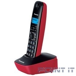 Panasonic KX-TG1611RUR (красный) {АОН, Caller ID,12 мелодий звонка,подсветка дисплея,поиск трубки}