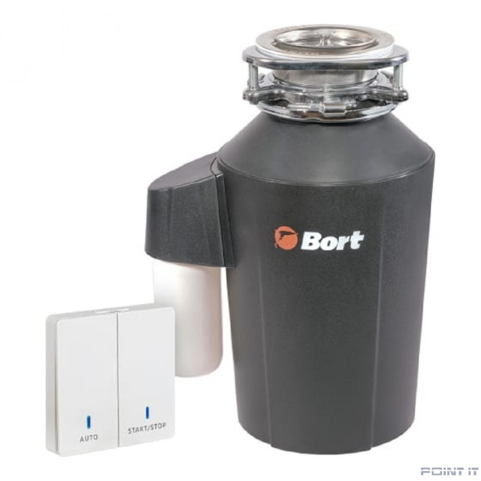 Bort Измельчитель пищевых отходов ALLIGATOR GREEN {Мощность 750 Вт; Объем камеры 1600 мл; Размер 4100х160 мм; 11,3 кг; 31 x 26 x 34; гарантия 2 г} [93417463]