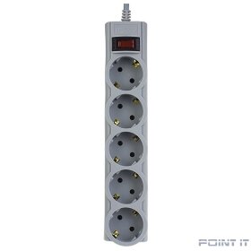 Perfeo Сетевой фильтр &quot;POWERX&quot;, PF_A4715 (1,8м, 5 розеток, серый)