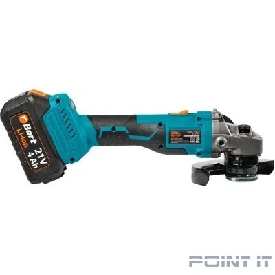 Bort МАШИНА ШЛИФОВАЛЬНАЯ УГЛОВАЯ АККУМУЛЯТОРНАЯ BORT BWS-21LI {21 В; Li-Ion ; 4 Ач; 5000-8500 об/мин; 22,2 мм; 1,7 кг; 4 Ач; батарей 2 шт; аксессуаров 6 шт; гарантия 2 г} [93413571]