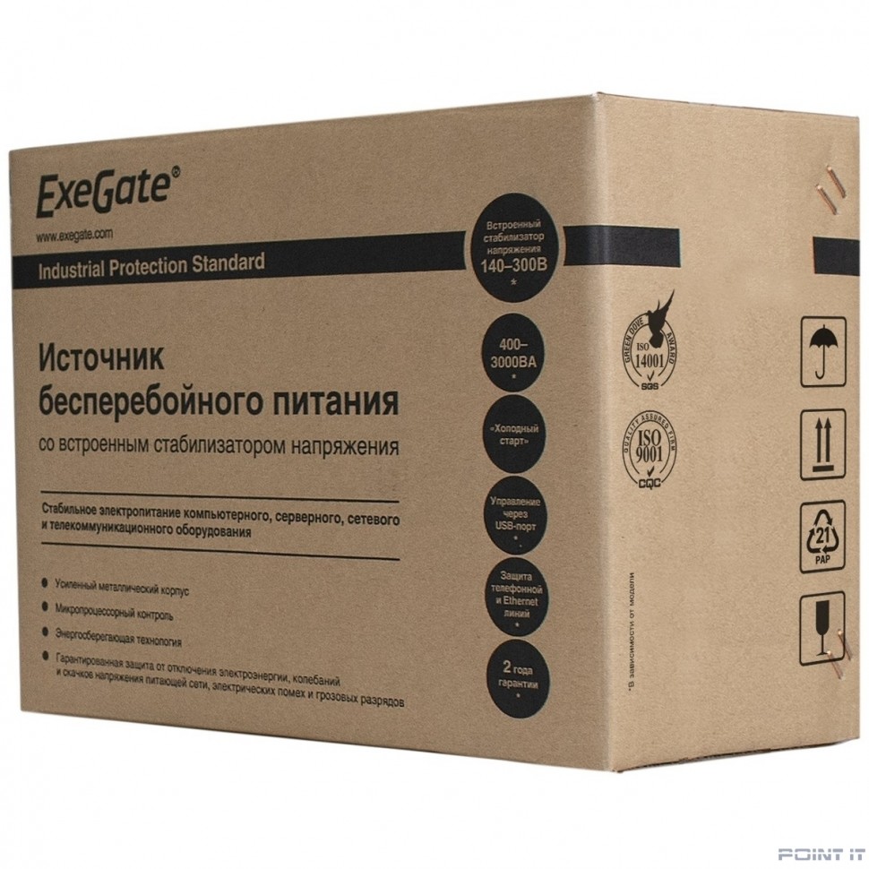 Exegate EP285517RUS ИБП ExeGate SpecialPro Smart LLB-2000.LCD.AVR.C13.RJ.USB <2000VA/1200W, LCD, AVR, 6*IEC-C13, RJ45/11, USB, Black>