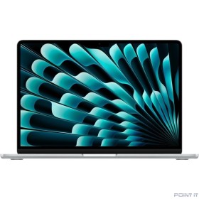 Ноутбук Apple MacBook Air 13-inch 2025 [MW0W3ZA/A] (КЛАВ.РУС.ГРАВ.) Silver 13.6&quot; Liquid Retina {(2560x1600) M4 10C CPU 8C GPU/16GB/256GB SSD/рекоменд.переходник 11007065} (A3240)