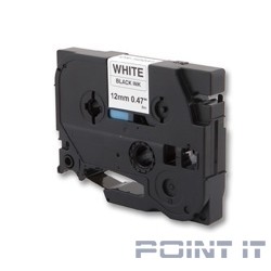 CACTUS TZ-231 Лента CACTUS (CS-TZ231) для печати наклеек в устройствах brother P-touch 1010/1280/1280VP/2700VP, черный на белом, 12мм х 8м