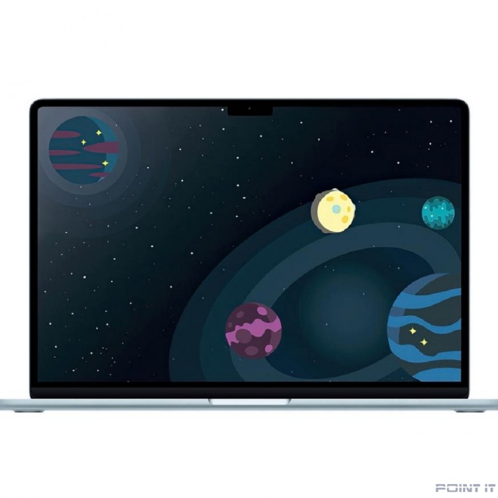 Ноутбук Apple MacBook Air 15-inch 2025 [MC7D4LL/A] (КЛАВ.РУС.ГРАВ.) Sky Blue 15.3" Liquid Retina {(2880x1864) M4 10C CPU 10C GPU/24GB/512GB SSD/рекоменд.переходник 1979059/1991284} (A3241)