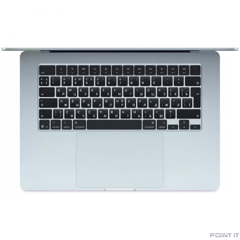 Ноутбук Apple MacBook Air 15-inch 2025 [MC7D4LL/A] (КЛАВ.РУС.ГРАВ.) Sky Blue 15.3" Liquid Retina {(2880x1864) M4 10C CPU 10C GPU/24GB/512GB SSD/рекоменд.переходник 1979059/1991284} (A3241)