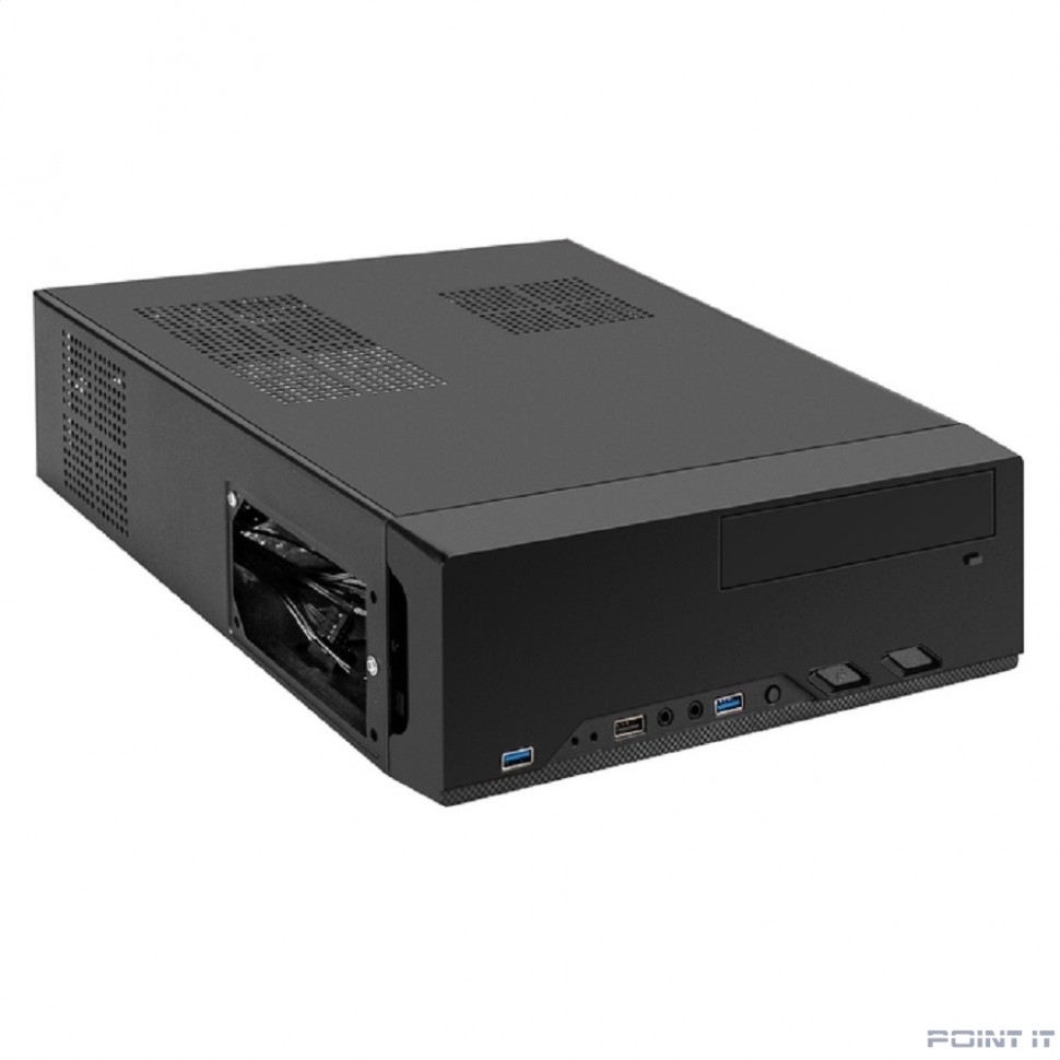 Exegate EX296295RUS Корпус Desktop ExeGate MI-208U2-M350 (mini-ITX/mATX, БП M350 с вент. 8см, 1*USB+2*USB3.0, аудио, черный)