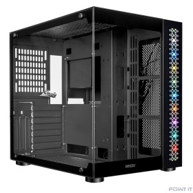 Ginzzu V501 закаленное стекло 1*USB 3.0,1*USB 2.0, AU ATX