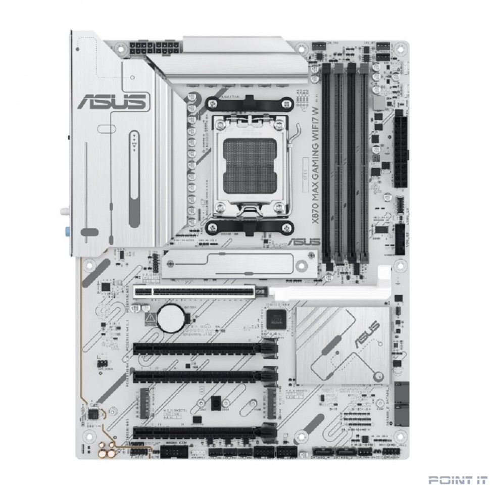 Материнская плата ASUS X870 MAX GAMING WIFI7 W, AM5, X870, 4*DDR5, 4*SATA, 3*M.2, 4*USB 3.2, 4*USB 2.0, 2*Type-C, 5*PCIx16, HDMI, ATX; 90MB1LZ0-M0EAY0