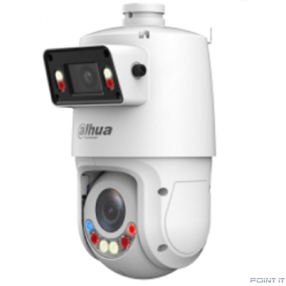 DAHUA DH-SDT4E425-4F-GB-A-PV1 Уличная купольная PTZ IP-видеокамера TiOC с панорамным модулем 4Мп 1/2.8" CMOS, ИК до 30м, LED до 30м, панорамный модуль: 5мм–125мм, ИК до 100м, LED до 50м, IP66