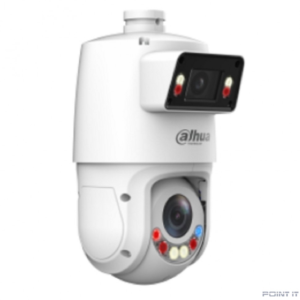 DAHUA DH-SDT4E425-4F-GB-A-PV1 Уличная купольная PTZ IP-видеокамера TiOC с панорамным модулем 4Мп 1/2.8" CMOS, ИК до 30м, LED до 30м, панорамный модуль: 5мм–125мм, ИК до 100м, LED до 50м, IP66
