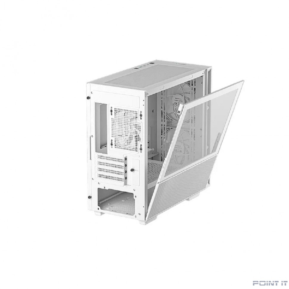 Корпус MiniTower Deepcool CH360 white (mATX, без БП, ARGB, USB3.2 Type-A + USB3.2 Type-C) (R-CH360-WHAPE3-G-1)