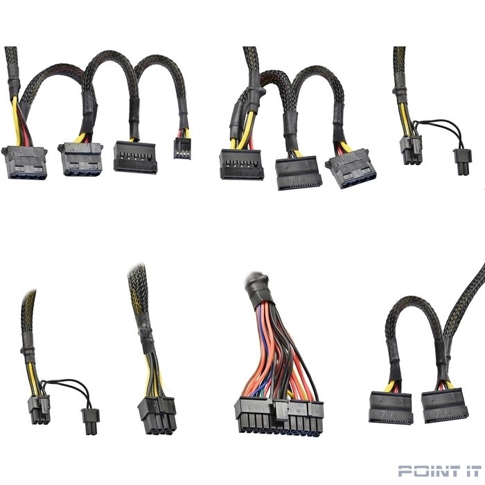 Exegate EX282044RUS-OEM-S Блок питания 600W ExeGate 80 PLUS® 600PPH-LT-S-OEM (ATX, APFC, КПД 82% (80 PLUS)SC, 12cm fan, 24pin, (4+4)pin, PCIe, 5xSATA, 3xIDE, black, кабель 220V с защитой от выдергиван